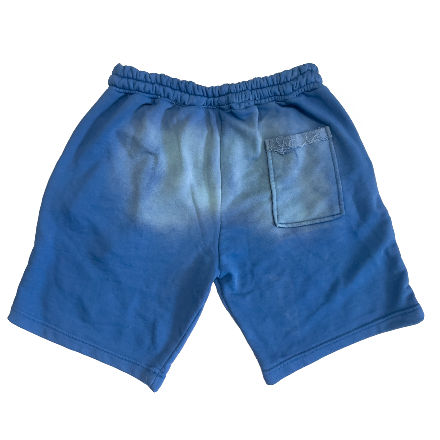 Onirique Blanco Washed Shorts Blue