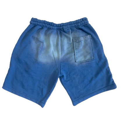 Onirique Blanco Washed Shorts Blue